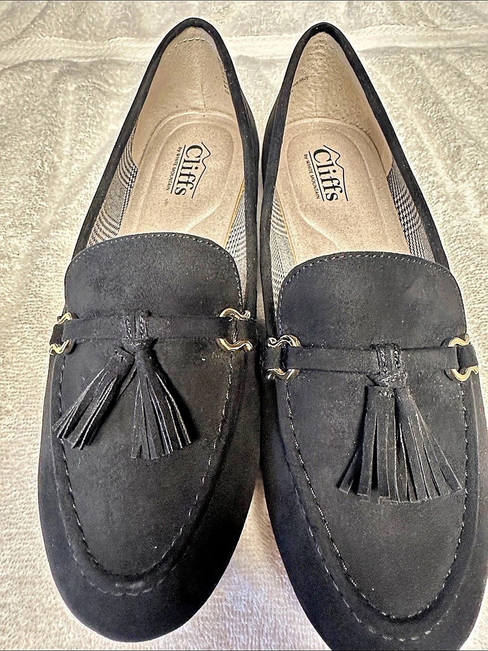 Cliffs by White Mountain Gush Tassel Loafers Black US 8.5